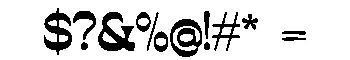 Buck Font OTHER CHARS