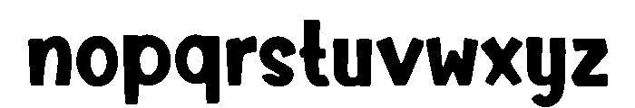 Buckets Font LOWERCASE