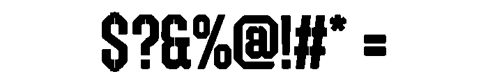Buckhorn Font OTHER CHARS
