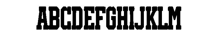 Buckhorn Font UPPERCASE