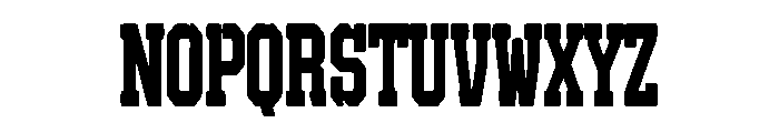 Buckhorn Font UPPERCASE