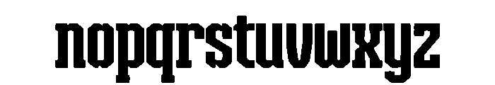 Buckhorn Font LOWERCASE