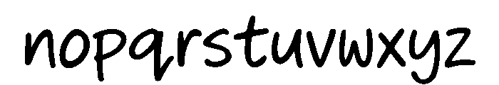 Buddy Script Font LOWERCASE