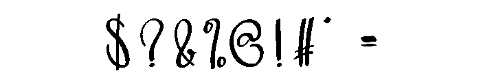 Buddy Signature Font OTHER CHARS