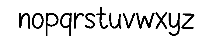 Buddymala Font LOWERCASE