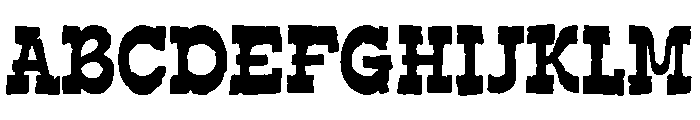 Buffalo Range Distressed Distressed Font UPPERCASE