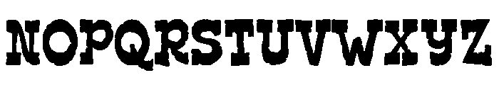 Buffalo Range Distressed Distressed Font UPPERCASE
