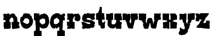 Buffalo Range Distressed Distressed Font LOWERCASE