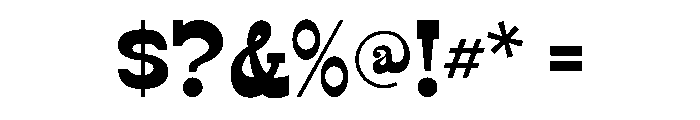 Buffalo Range Regular Font OTHER CHARS