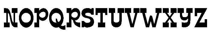 Buffalo Range Regular Font UPPERCASE