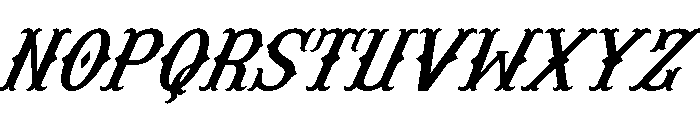 Buffalo Western Italic Font LOWERCASE