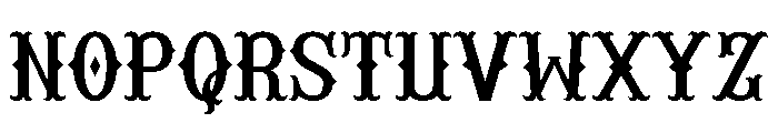 Buffalo Western Regular Font LOWERCASE