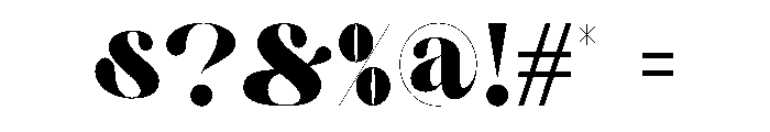 Bufing Font OTHER CHARS