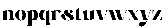 Bufing Font LOWERCASE