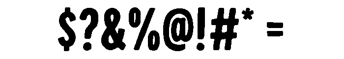 Buggiath All-Caps Regular Font OTHER CHARS