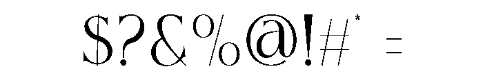 Bugilen Font OTHER CHARS