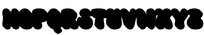 Buhun Retro One Extrude Regular Font UPPERCASE