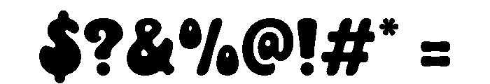 Buhun Retro One Regular Font OTHER CHARS
