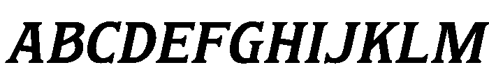 Buhun Retro Two Slant Regular Font UPPERCASE