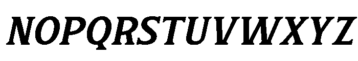 Buhun Retro Two Slant Regular Font UPPERCASE
