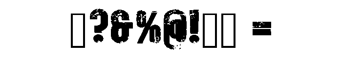 Built Grunge Regular Font OTHER CHARS