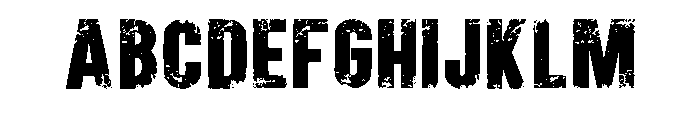 Built Grunge Regular Font UPPERCASE