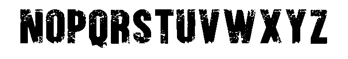 Built Grunge Regular Font UPPERCASE