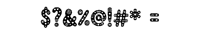 Bula Peace Font OTHER CHARS