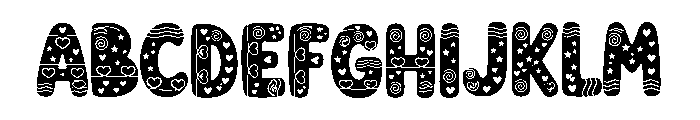 Bula Peace Font UPPERCASE