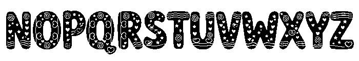 Bula Peace Font UPPERCASE