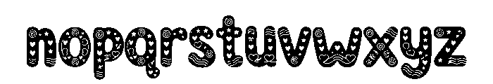 Bula Peace Font LOWERCASE