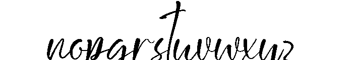 Bulan Aksara Font LOWERCASE