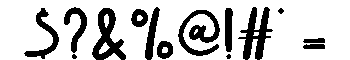Bulan Berbicara Font OTHER CHARS
