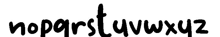 Bulan Berbicara Font LOWERCASE