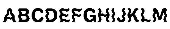 Bulbo Regular Font UPPERCASE