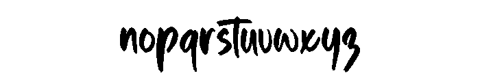 Buldog Font LOWERCASE
