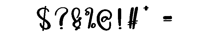 Bulgaria Signature Font OTHER CHARS
