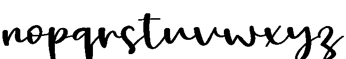 Bulgaria Signature Font LOWERCASE