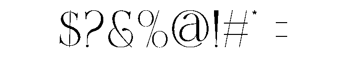 Bulgina Font OTHER CHARS