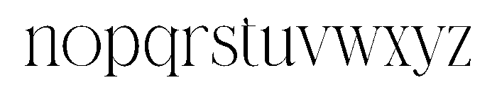 Bulgina Font LOWERCASE
