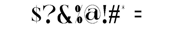 Bulino Font OTHER CHARS