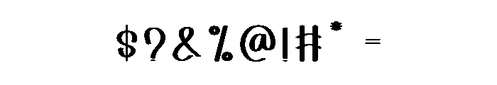 Bulking Christmas Font OTHER CHARS