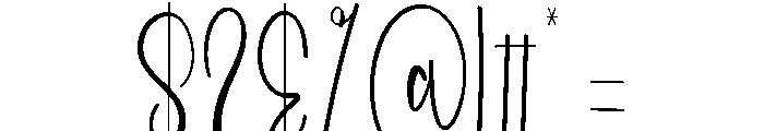 Bulking Holiday Font OTHER CHARS
