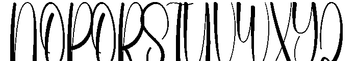 Bulking Holiday Font UPPERCASE