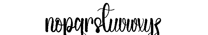 Bulking Holiday Font LOWERCASE