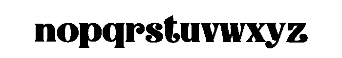 Bulky Bloom Font LOWERCASE