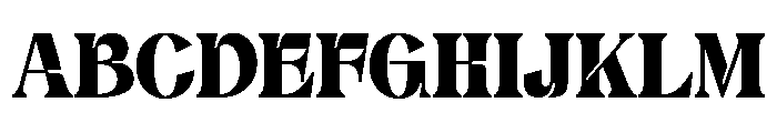 Bulky Foot Regular Font UPPERCASE