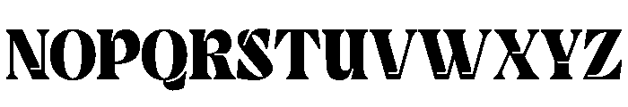 Bulky Foot Regular Font UPPERCASE