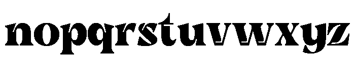 Bulky Foot Regular Font LOWERCASE