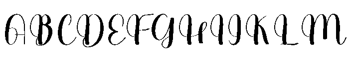 Bulky Writing Font UPPERCASE